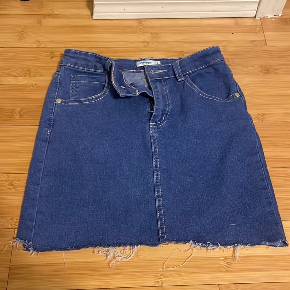 Valley girl jean skirt!